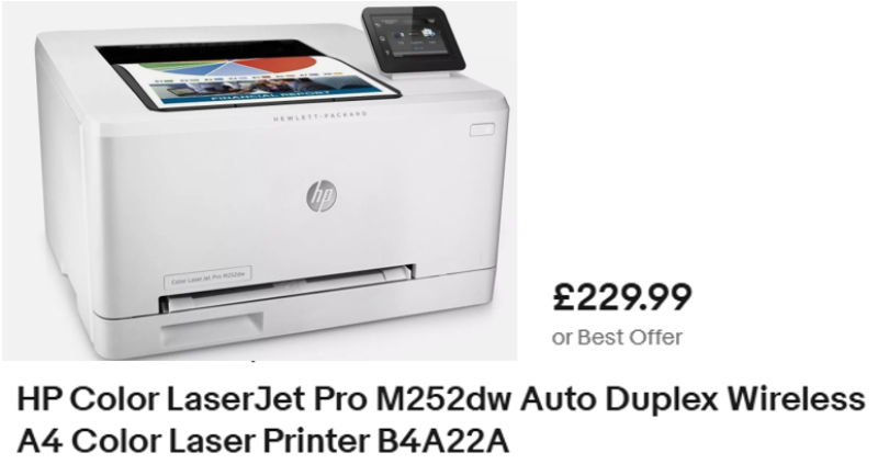 Printer-Color Laser Jet Pro M252dw